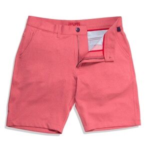 HALSEY Breakwater Sport Short in Heather Red Tide Size 34